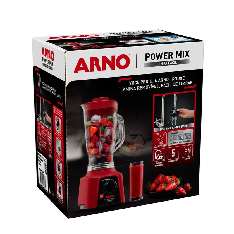 Liq Arno Power Mix Limpa Fácil 700W Pt 127V Comfort