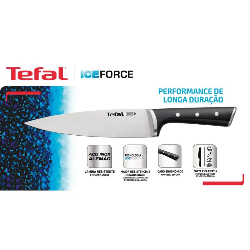 Cuchillo Chef TEFAL IceForce 20cm - Imusa