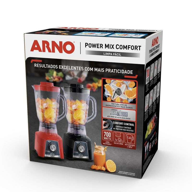 Liq Arno Power Mix Limpa Fácil 700W Pt 127V Comfort
