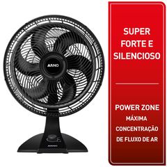 Ventilador 2 em 1 Arno Turbo Force Preto VF42