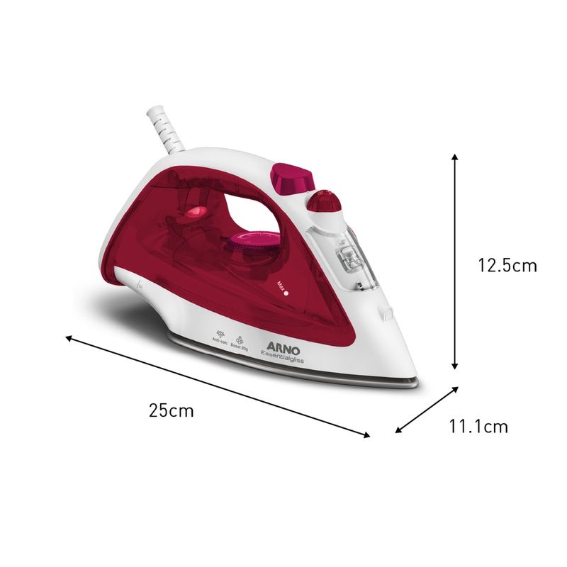Ferro-a-Vapor-Arno-Essentialgliss-com-Base-Antiaderente-FMQ-127V