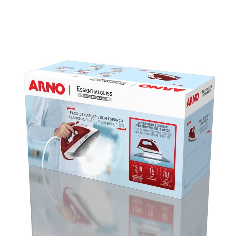 Ferro-a-Vapor-Arno-Essentialgliss-com-Base-Antiaderente-FMQ-127V