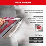 Ferro-a-Vapor-Eletrico-Arno-Steamgliss-Base-Ceramica-Rosa-FSGC---220V