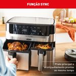 Fritadeira-sem-Oleo-Airfry-Arno-Dual-52L-31L-Inox-Digital-1800W-AFD2-127V