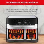 Fritadeira-sem-Oleo-Airfry-Arno-Dual-52L-31L-Inox-Digital-1800W-AFD2-127V