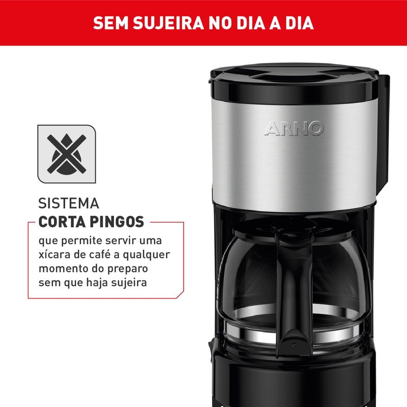 Cafeteira-Filtro-Arno-Perfectta-Inox-com-600ml-de-Capacidade-e-Jarra-de-Vidro-CFPI-