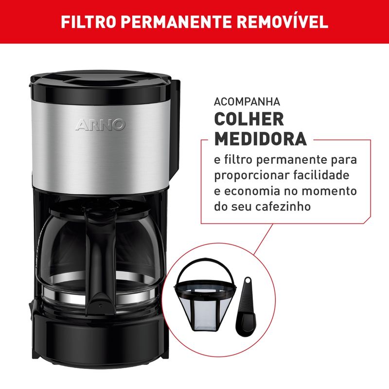 Cafeteira-Filtro-Arno-Perfectta-Inox-com-600ml-de-Capacidade-e-Jarra-de-Vidro-CFPI-