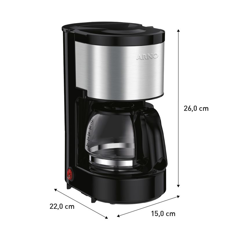 Cafeteira-Filtro-Arno-Perfectta-Inox-com-600ml-de-Capacidade-e-Jarra-de-Vidro-CFPI-