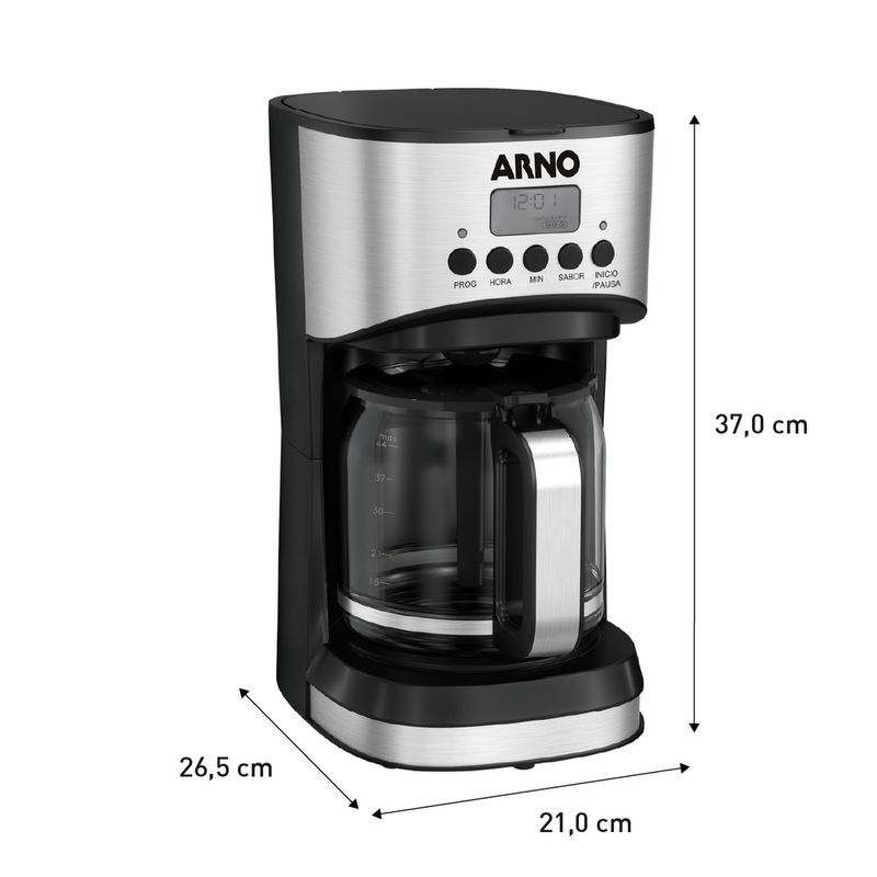 Cafeteira-Filtro-Digital-Arno-New-Element-com-18L-Tubo-misturador-e-Funcoes-Programaveis-CFNE-