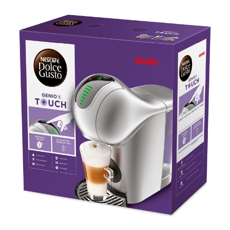 Nescafe-Dolce-Gusto-Arno-Genio-S-Touch-Multibebidas-Digital-Automatica-Cinza-DGS4---127V