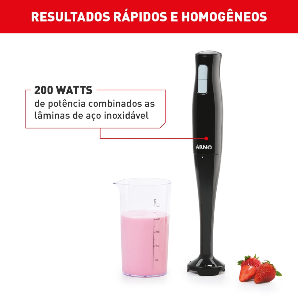 Mixer Portátil Turbomix Duo com Copo Medidor MX21 | Arno