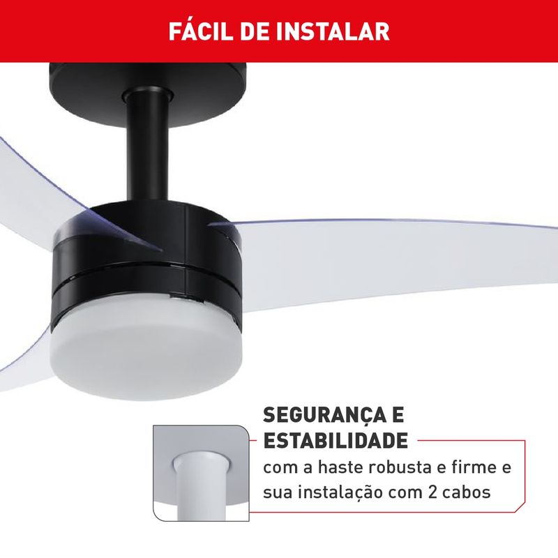 Ventilador-de-Teto-Arno-Ultimate-Bivolt-Preto-com-3-Pas-e-Controle-Remoto-VX14