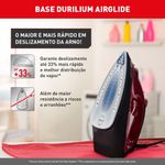 Ferro-a-Vapor-Arno-Ultragliss-com-Base-Durilium-Airglide-FMV