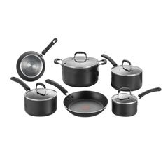Jogo de Panelas Tefal Professional 6 Peças Preto