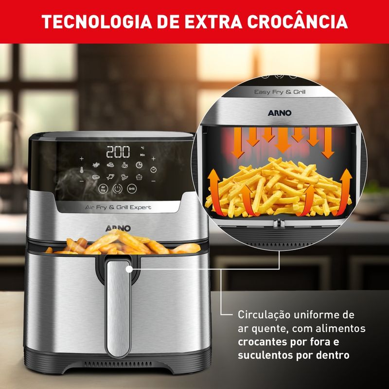 Airfry-Arno-Air-Plus-Expert-e-Grill-Digital-42L-Inox-UFE2