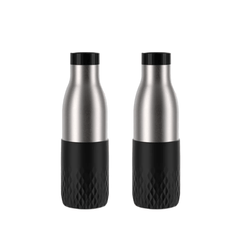 Kit Tefal: 2 Garrafas Térmicas Tefal Bludrop Pretas de 500ml
