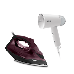 Kit Arno: Ferro Ultragliss + Vaporizador Steam Travel