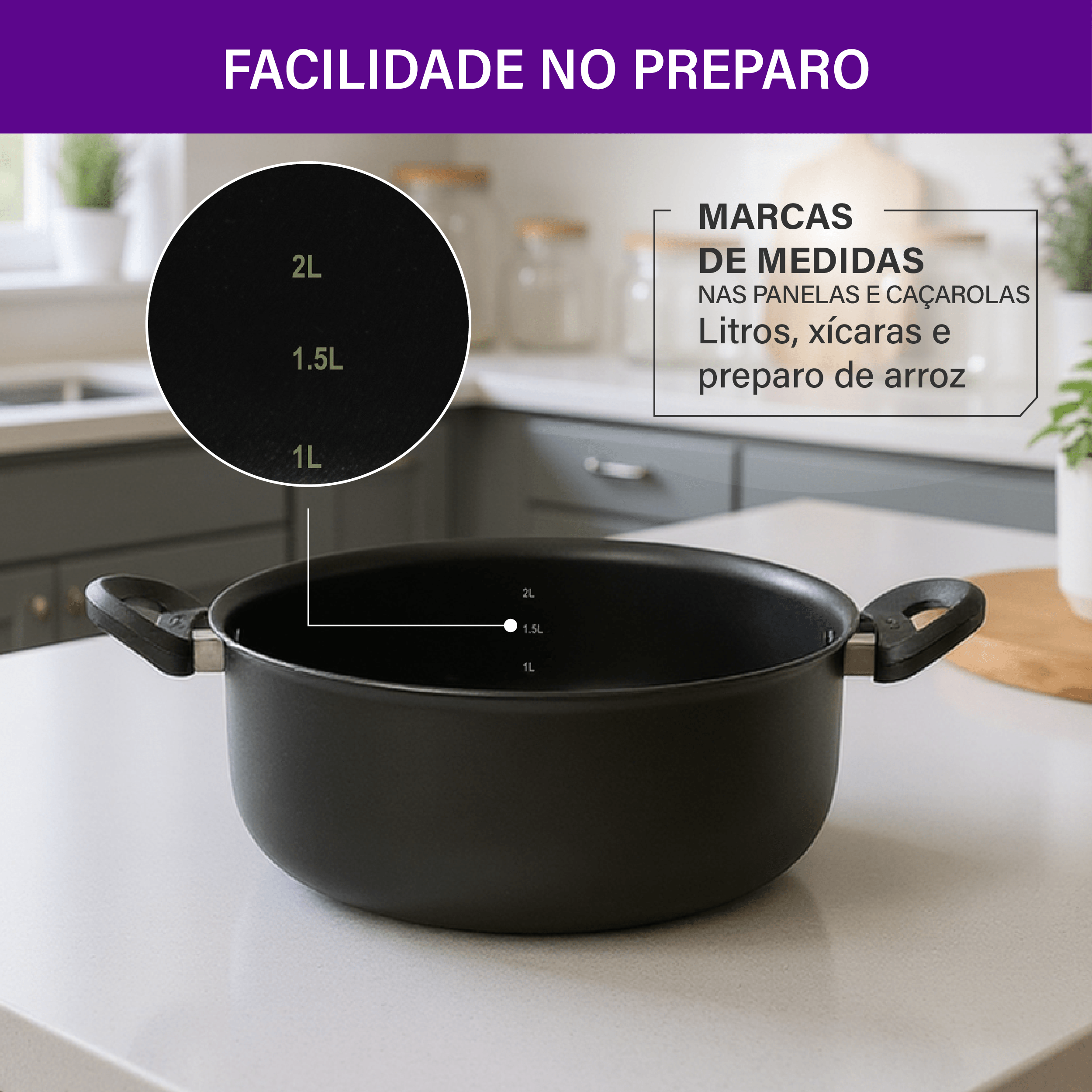 Jogo de Panelas Rochedo Robusta Grafite 5 Peças