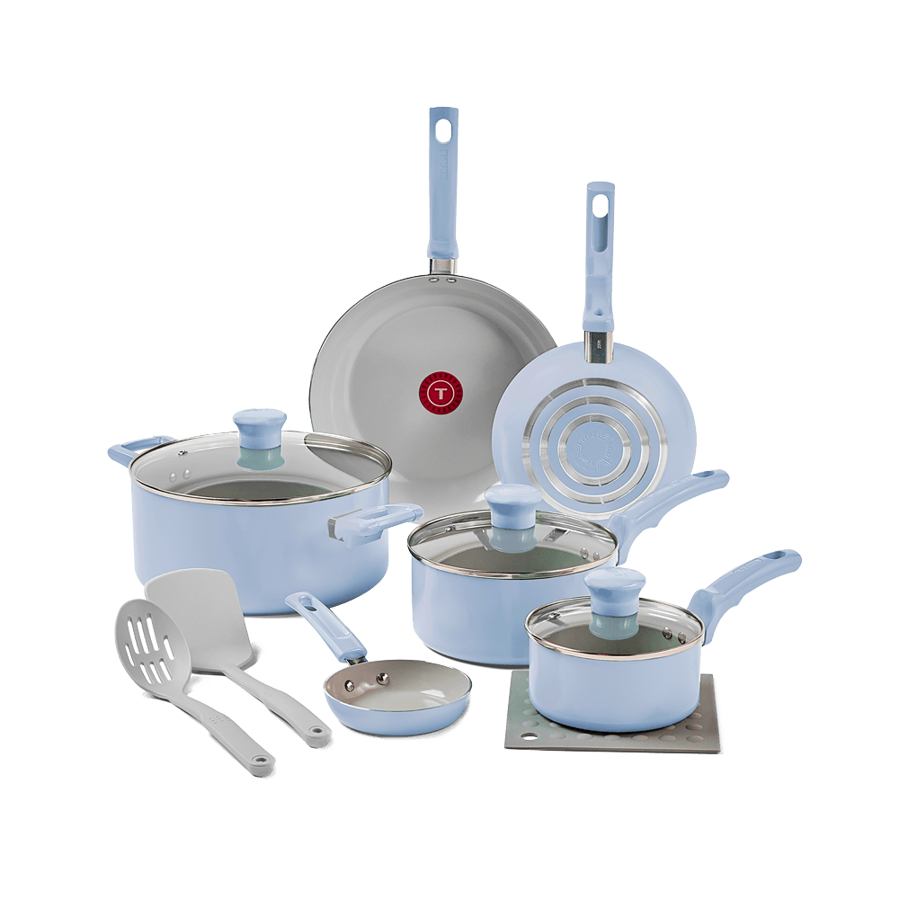 Jogo de Panelas Refresh Ceramic Azul Ártico | Tefal