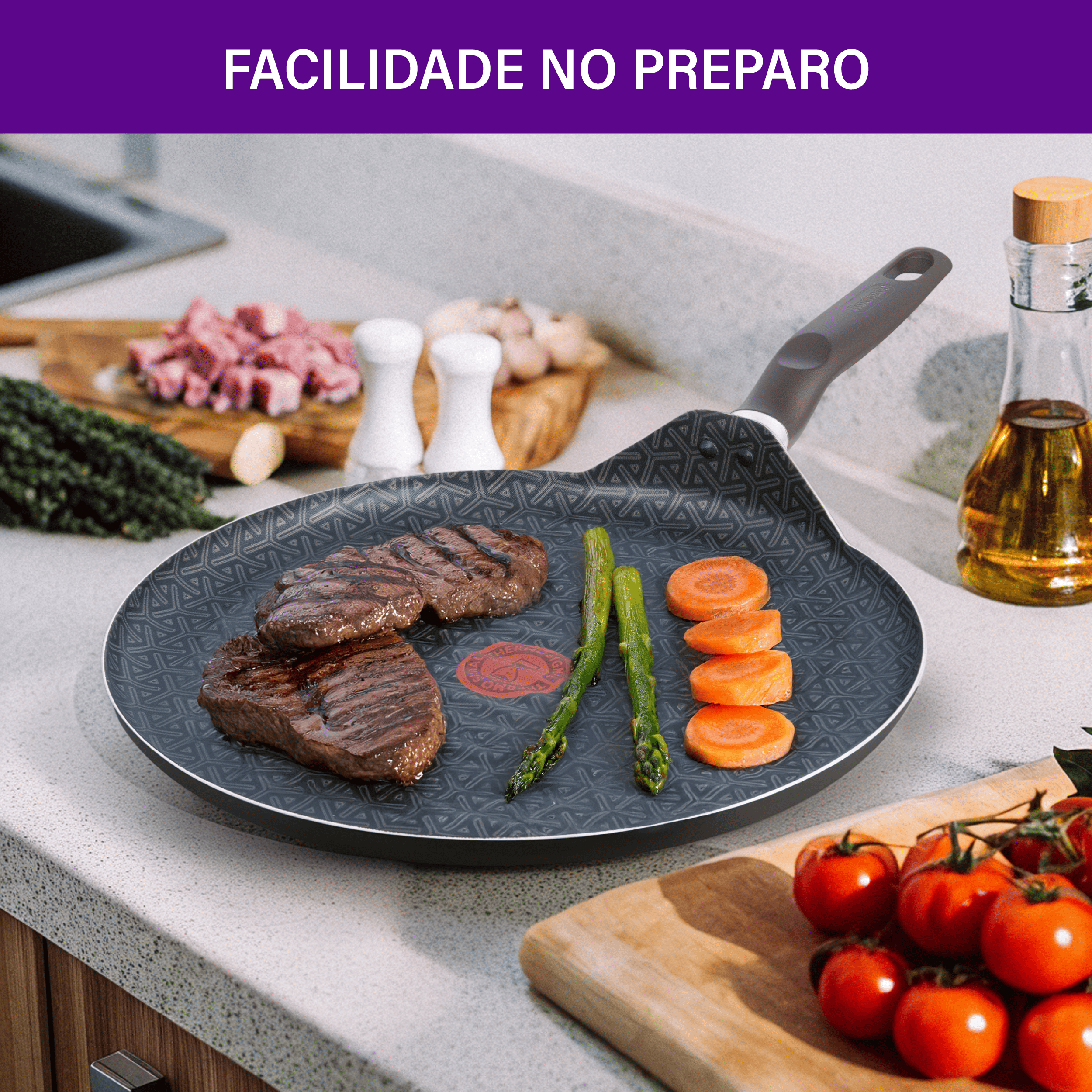 Grill Redondo Rochedo Expert Chocolate 30cm