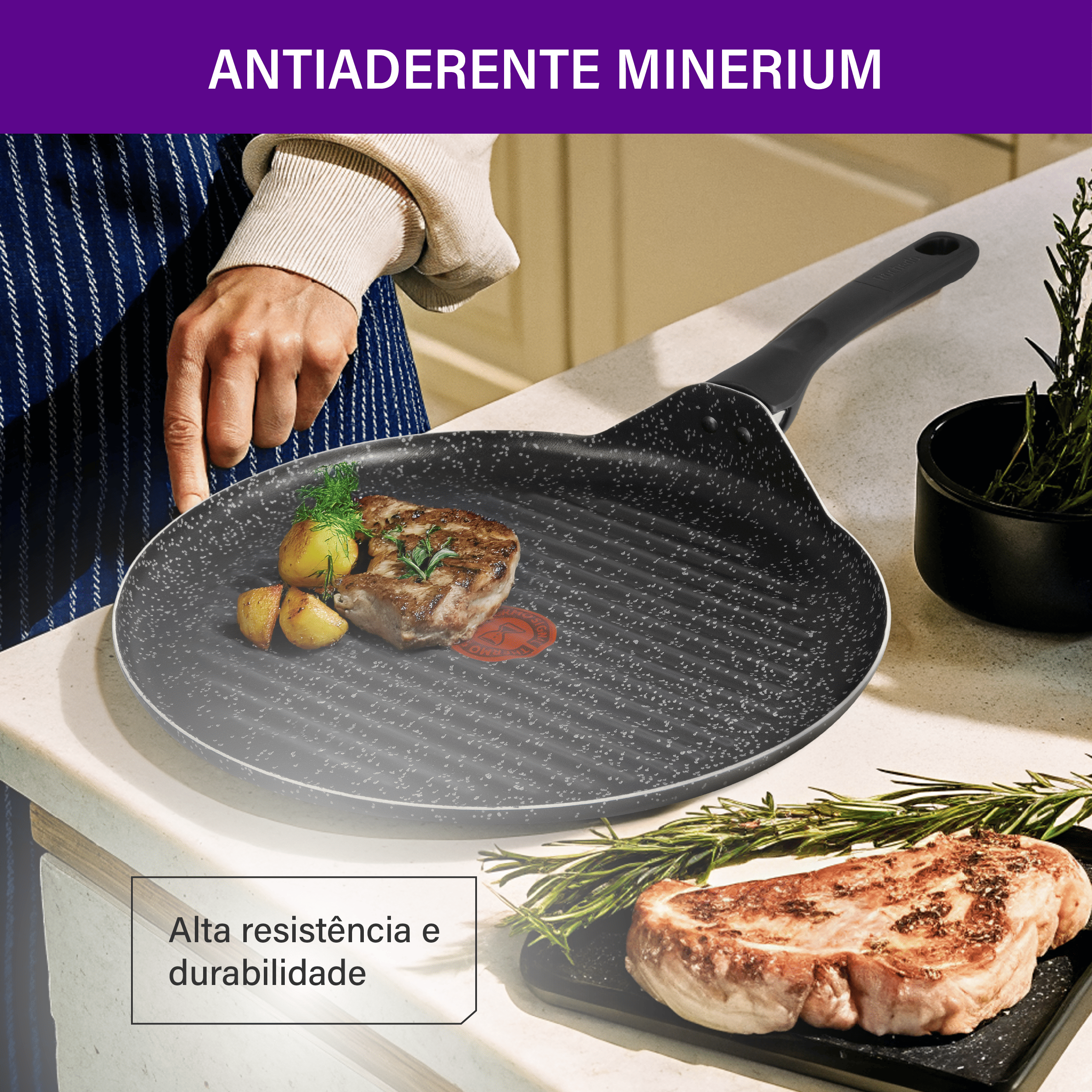 Grill Redondo Rochedo Stone Pro 30cm