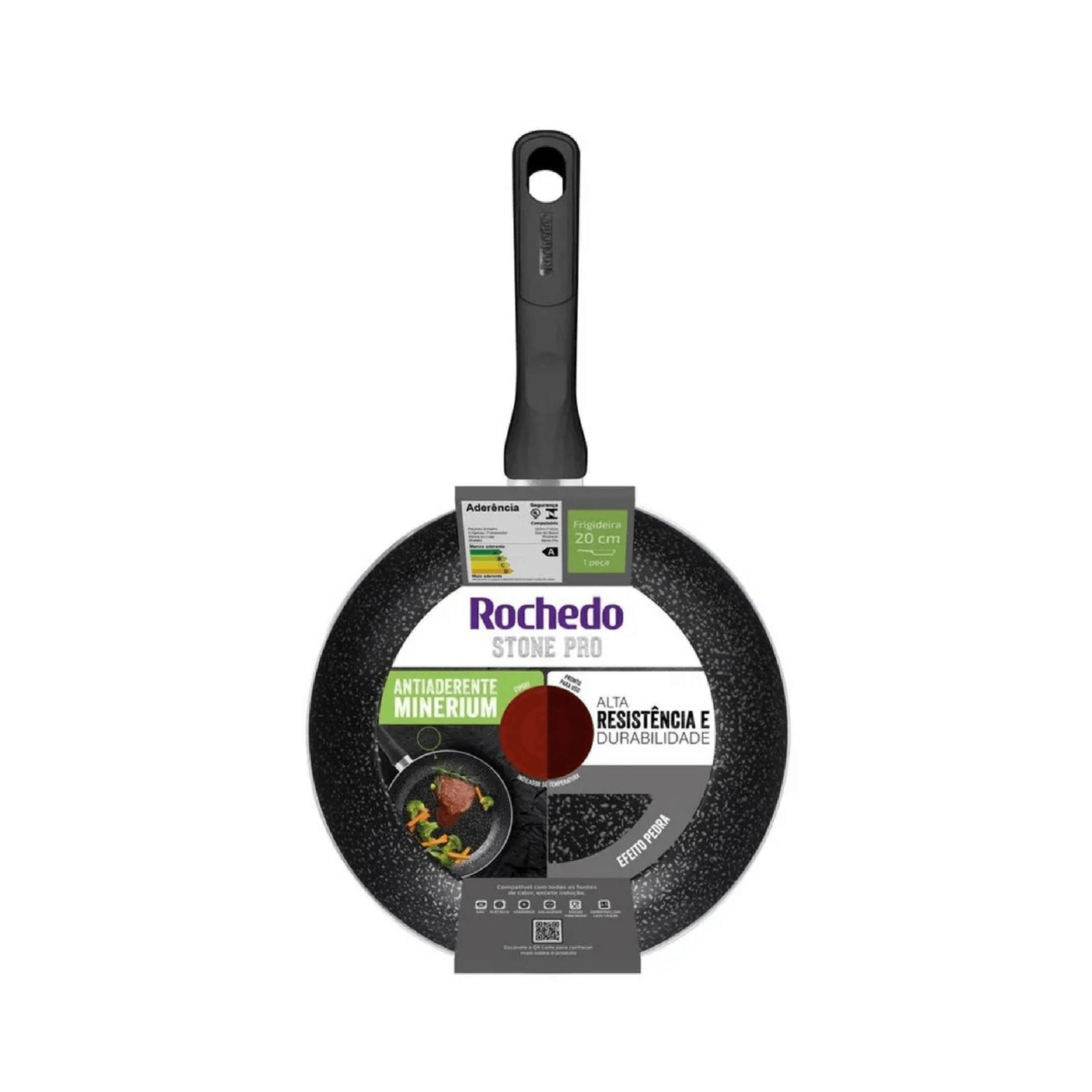 Frigideira Rochedo Stone Pro 20cm