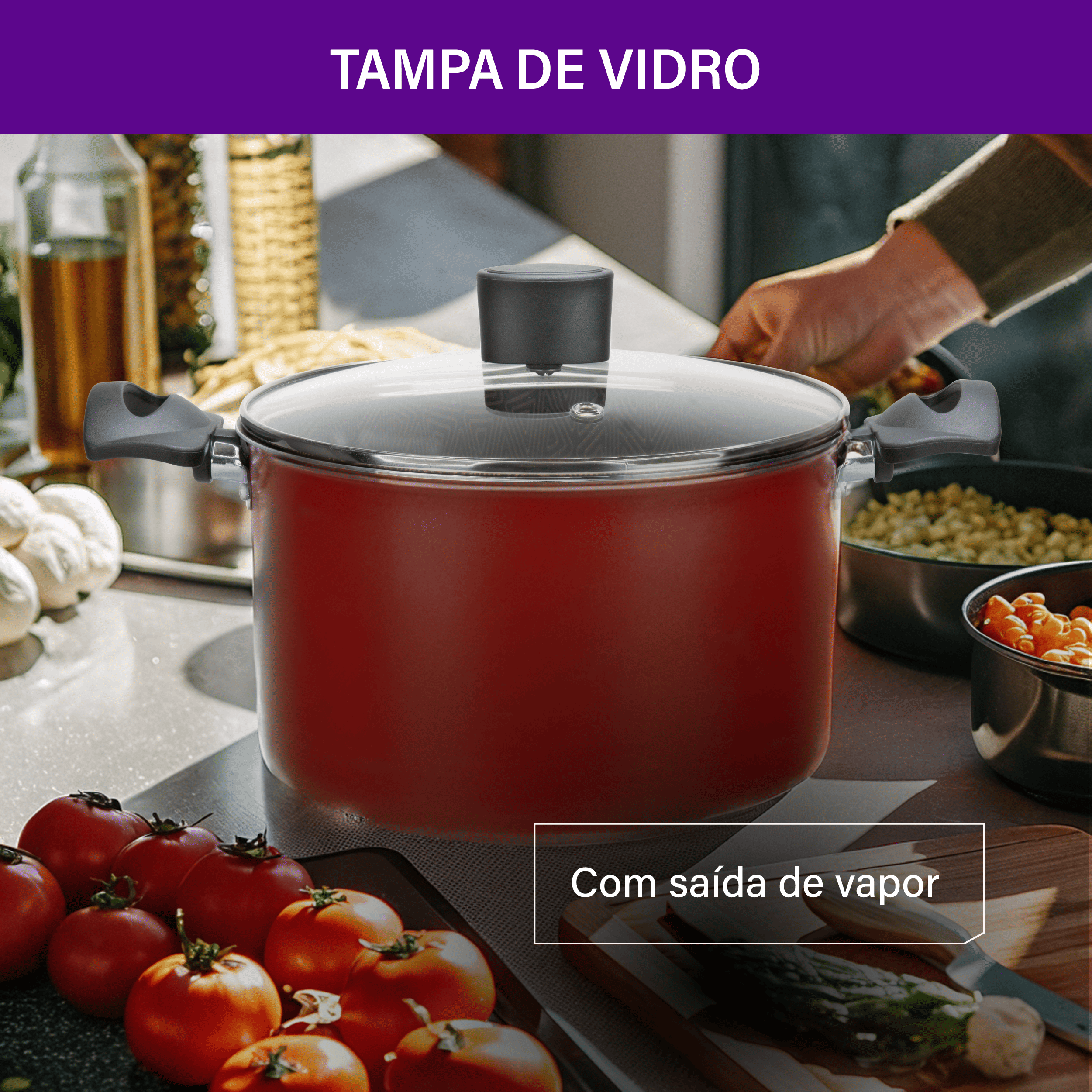 Caçarola Rochedo Facilita Vermelho 20cm