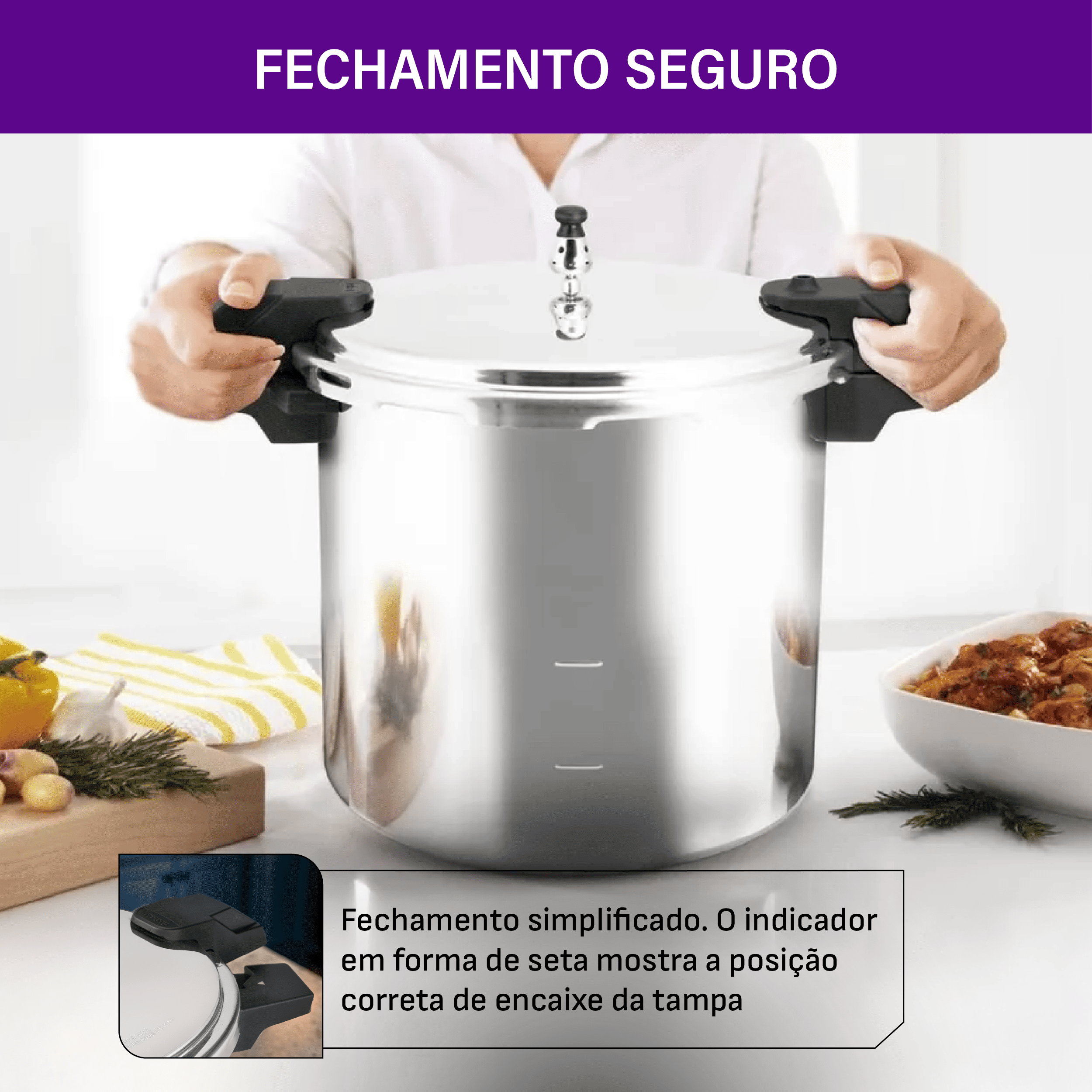 Panela de Pressão de Alta Capacidade Rochedo Pro 20L