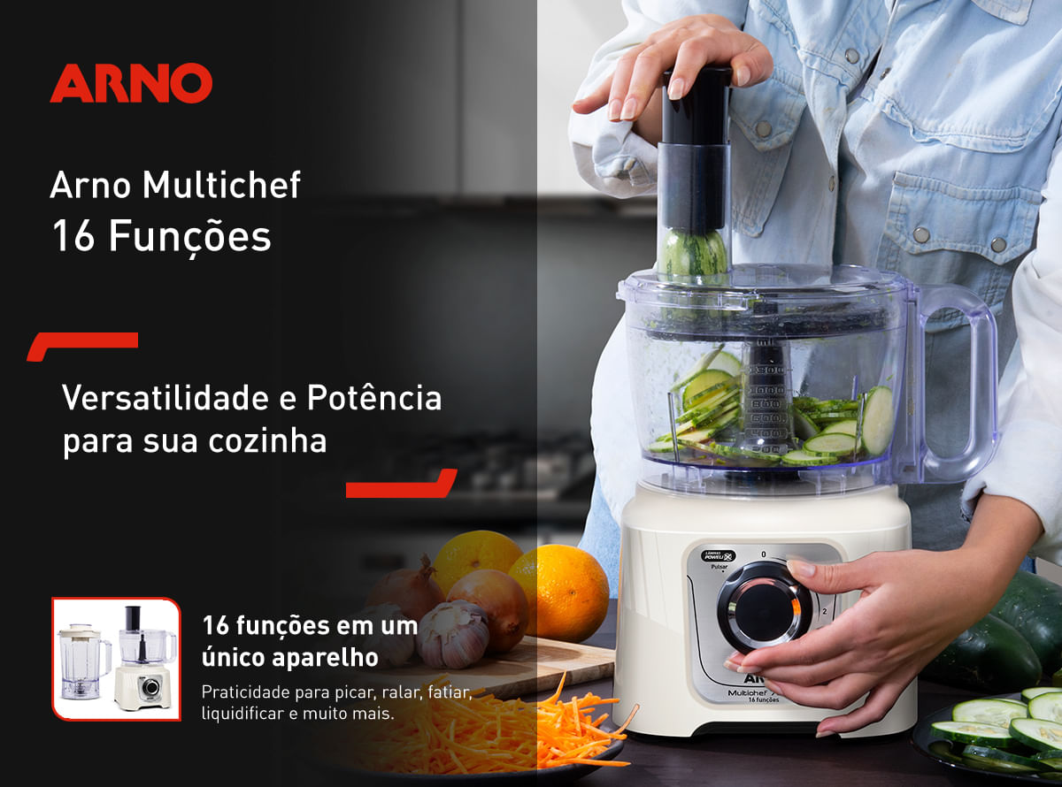 Multiprocessador Arno 700W 16 Funções Marfim MP62 | Arno