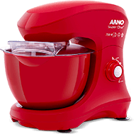 Batedeira Planetária Arno Super Chef 750W 5 15 velocidades Vermelha KM02