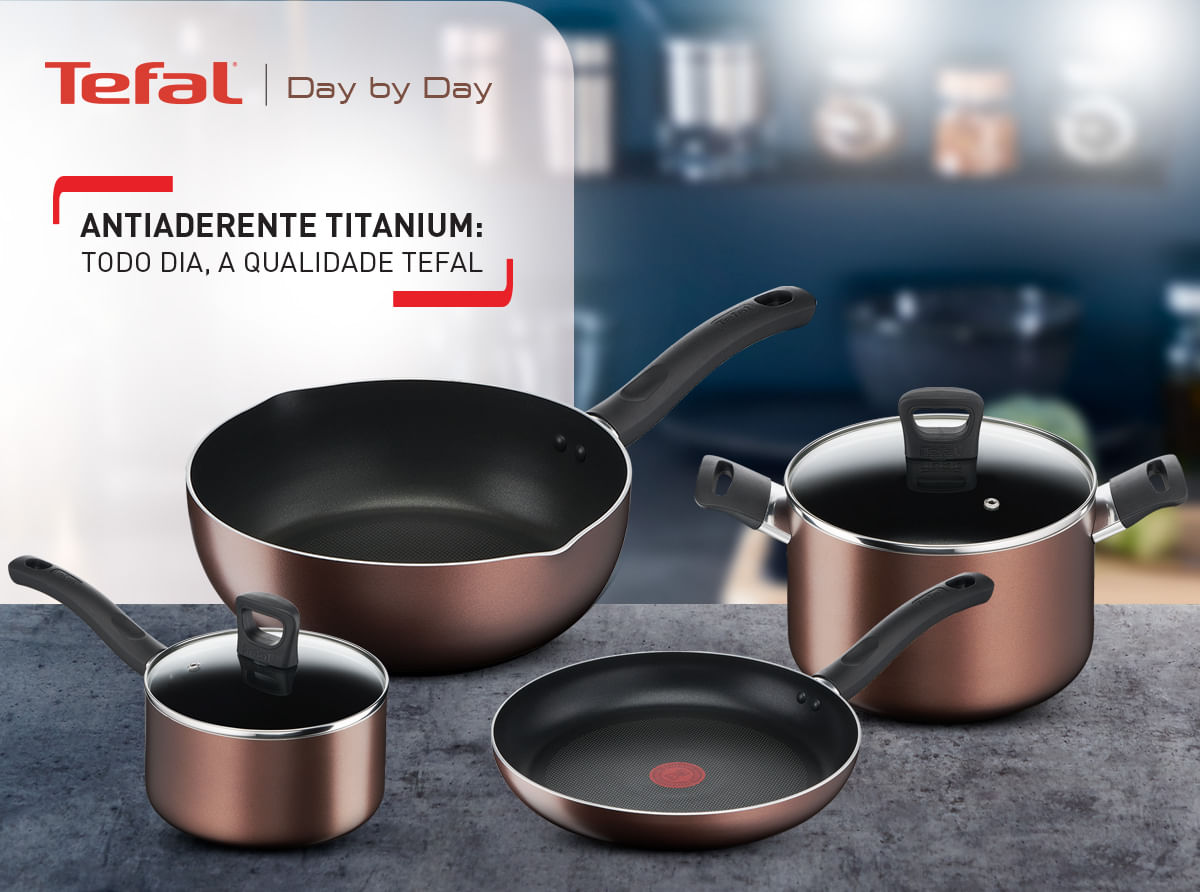 Frigideira 28cm Tefal Day By Day Bronze | Tefal