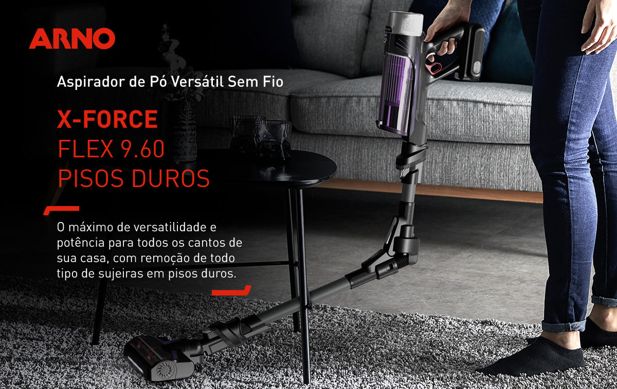 Aspirador de Pó Arno X-FORCE FLEX 9.60 XF9P Bivolt | Arno